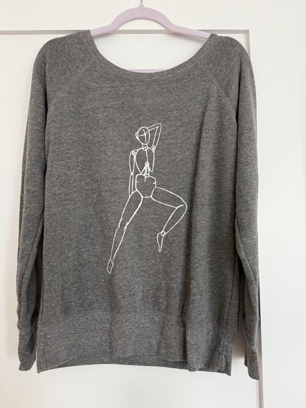 Bella + Canva Wide Neck Long Sleeve Sweatshirt